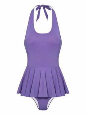 Halara One Piece Ruffle Skirt Swimsuit, Size M